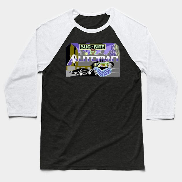 Automan - Video Game Baseball T-Shirt by RetroZest